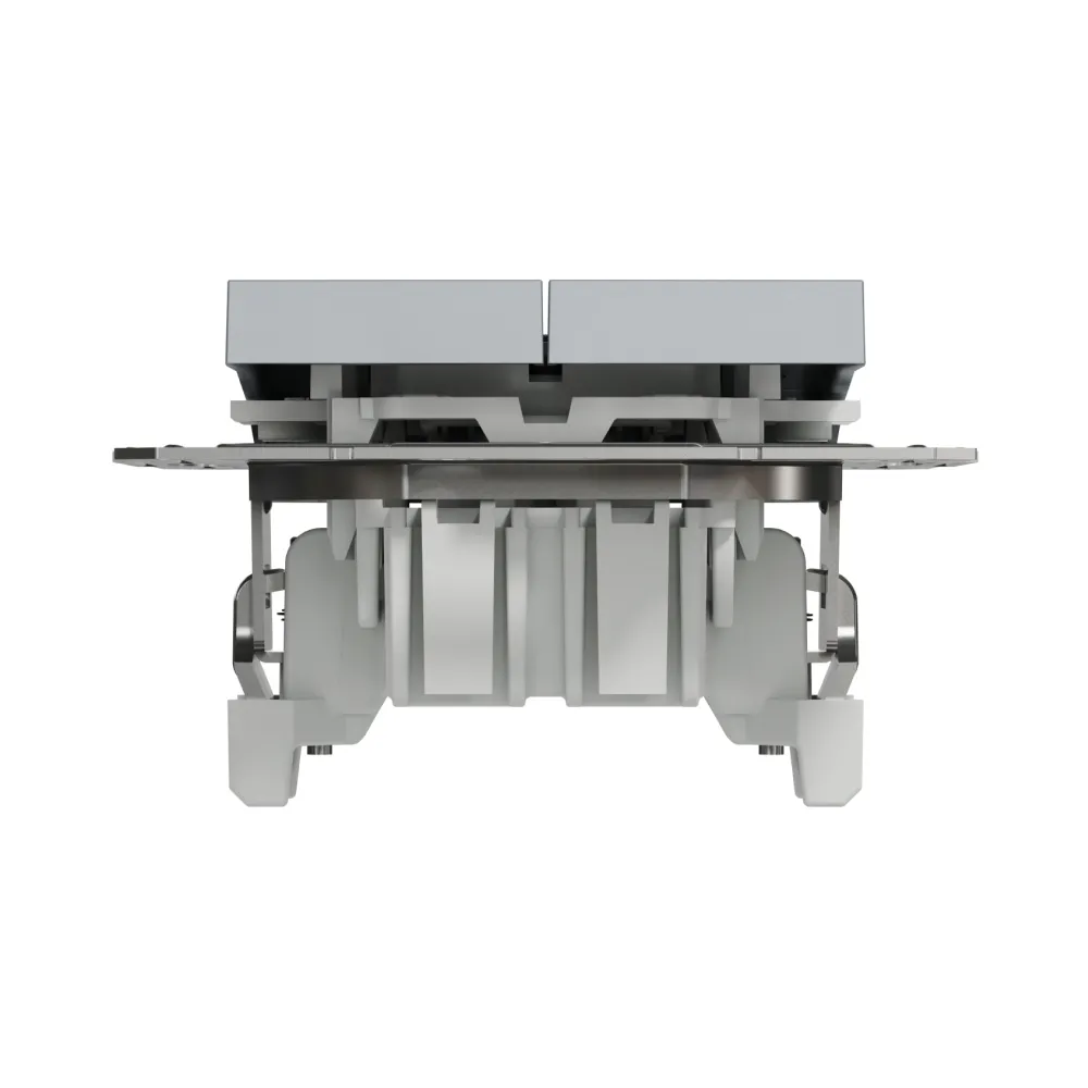 Вимикач кнопковий Schneider Electric Asfora сталь двоклавішний самозажимний EPH1100162