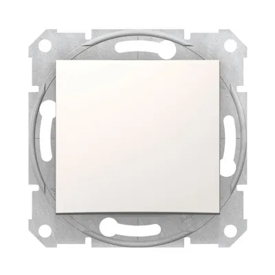 Вимикач Schneider Electric Sedna кремовий одноклавішний внутрішній прохідний SDN0400123