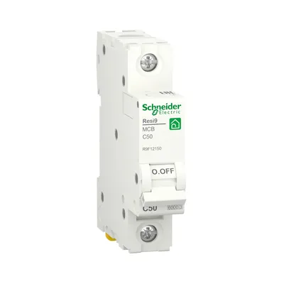Автоматичний вимикач Schneider Electric Resi 9 6кА С 1p 50A C R9F12150