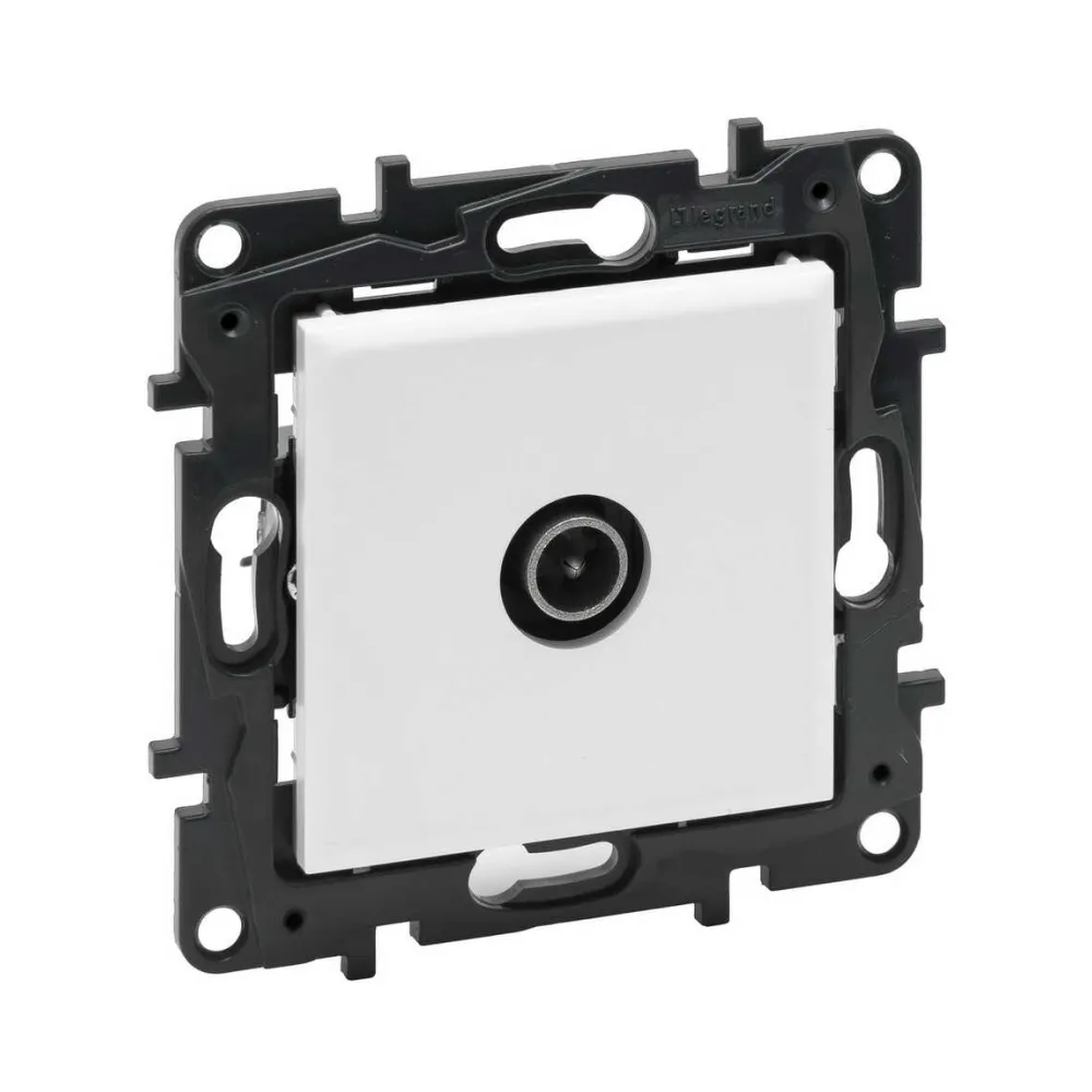 Розетка телевизионная Legrand Niloe Step белая TV конечная 863174