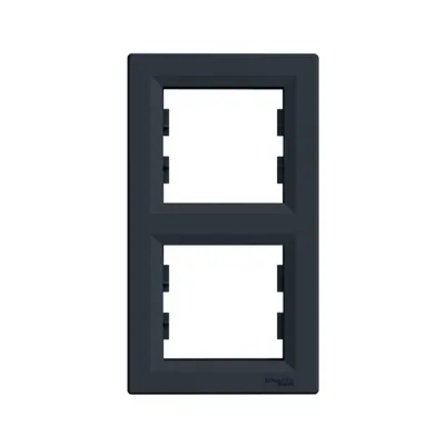 Рамка Schneider Electric Asfora антрацит двомісна вертикальна EPH5810271