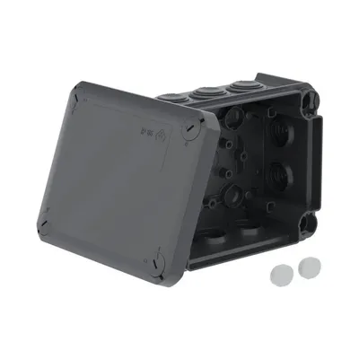 Коробка розподільча NEOMAX герметична IP66 зовнішня 190х150х75мм чорна NX1147