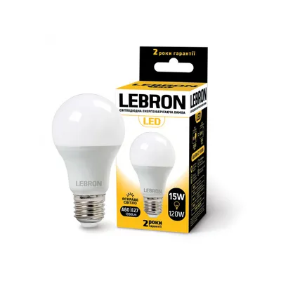 LED лампа Lebron L-A60-152741 15W E27 4100K 11-11-62 