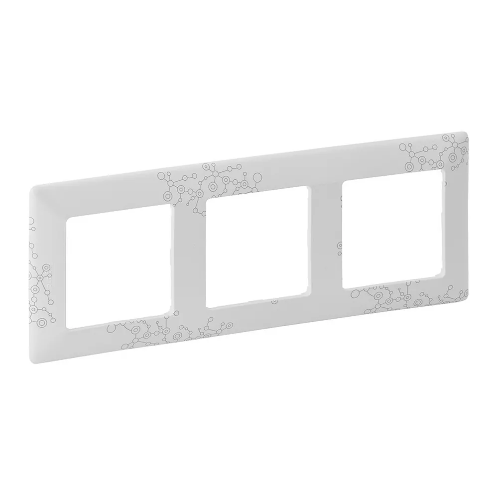 Рамка Legrand Valena Life ел грей 3-кратна 754123