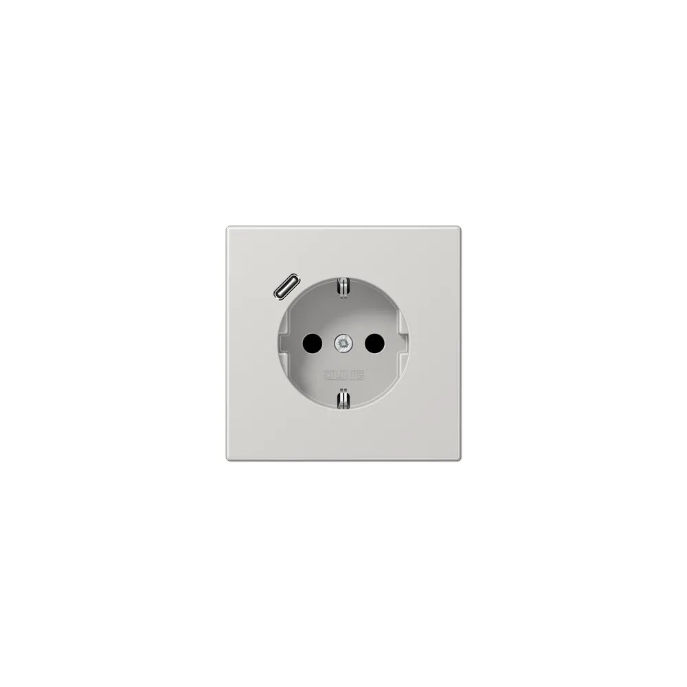 JUNG LSx-механізм Розетка SCHUKO® з USB-інтерфейсом світло-сірий LS1520-18CLG