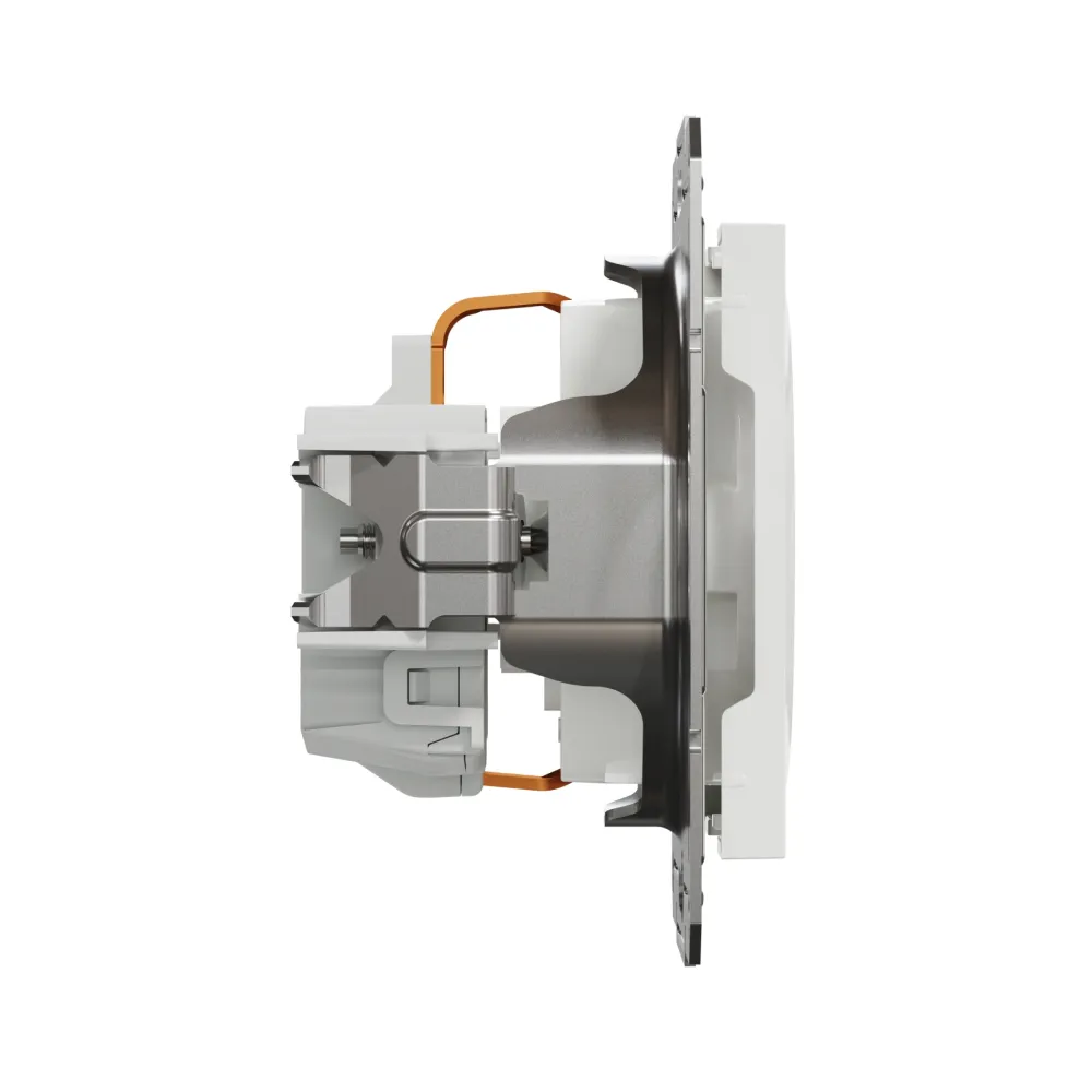 Розетка Schneider Electric Asfora біла одинарна з заземленням без рамки EPH2970221