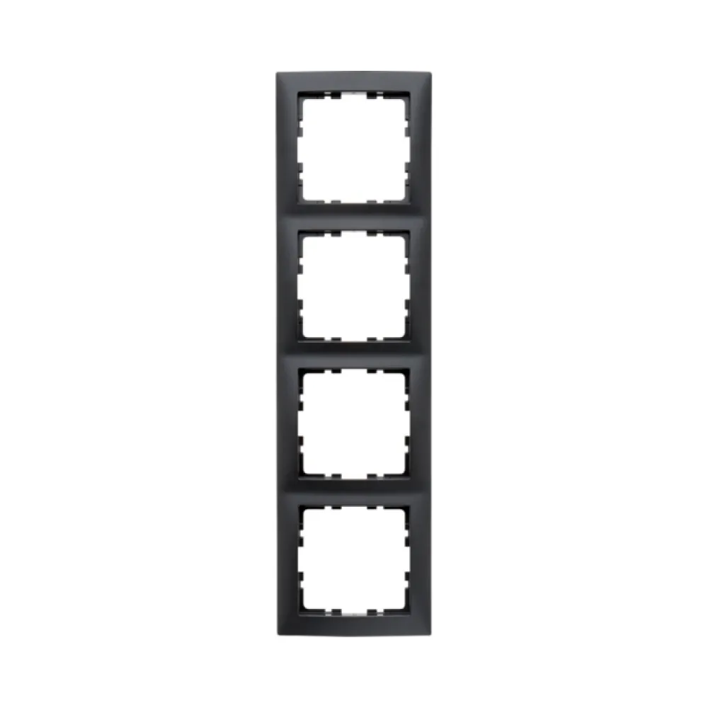 Рамка 4 поста Berker S.1 антрацит 10149949