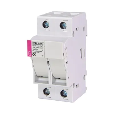 Тримач запобіжників ETI EFH 10 2P 25A 1000V DC 2540203