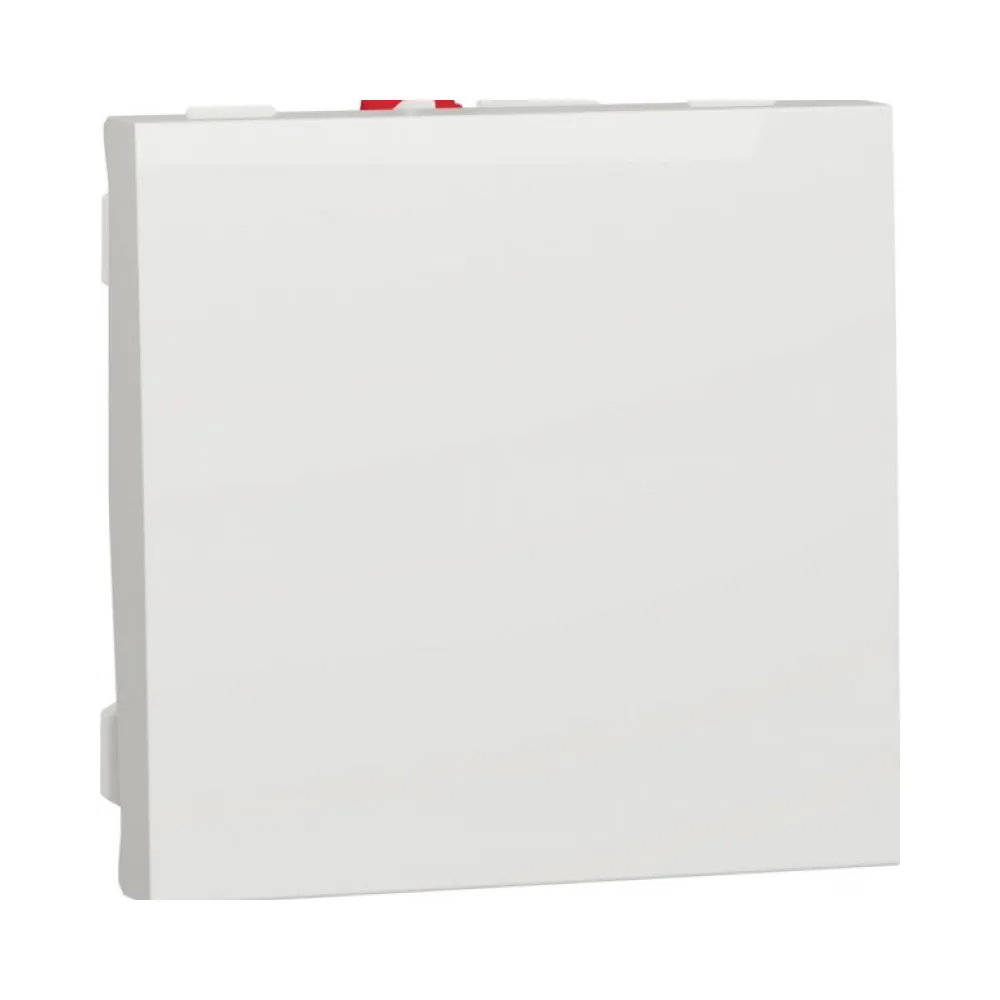 Выключатель Schneider Electric Unica New белый 1-клавишный 2-модульный NU320118