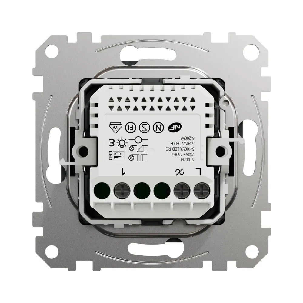 Димер універсальний поворотний Schneider Sedna Design чорний SDD114502