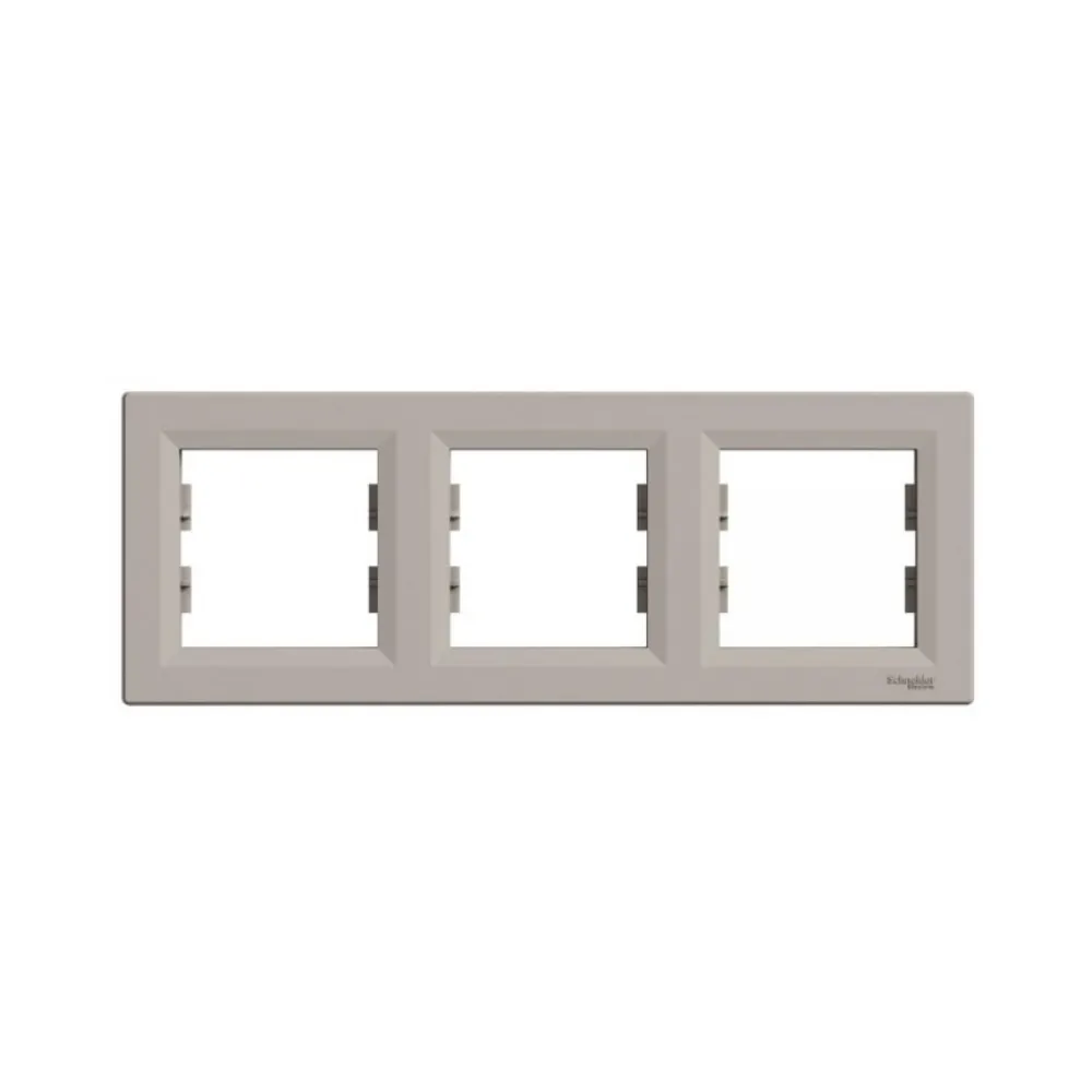 Рамка Schneider Electric Asfora бронза трехместная горизонтальная EPH5800369