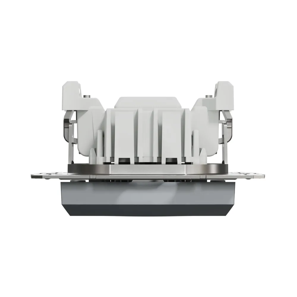Выключатель Schneider Electric Asfora сталь одноклавишный внутренний с подсветкой EPH1400162