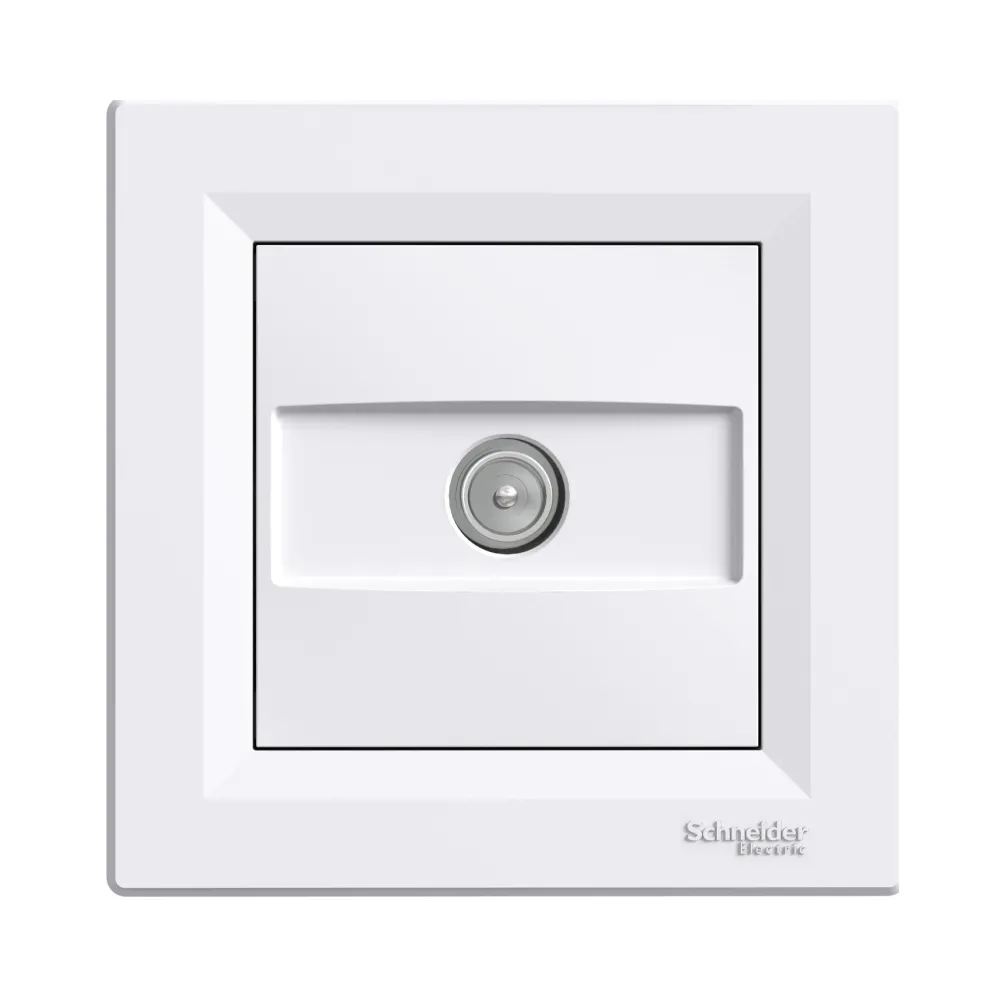 Розетка телевизионная Schneider Electric Asfora белая концевая TV внутренняя EPH3200121