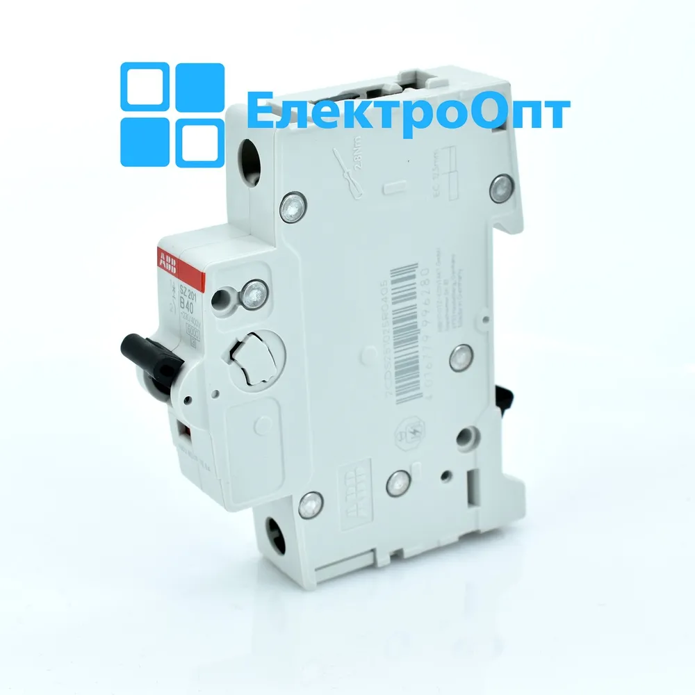 ABB Автоматичний вимикач, 6kA, 1p, SZ201-B40
