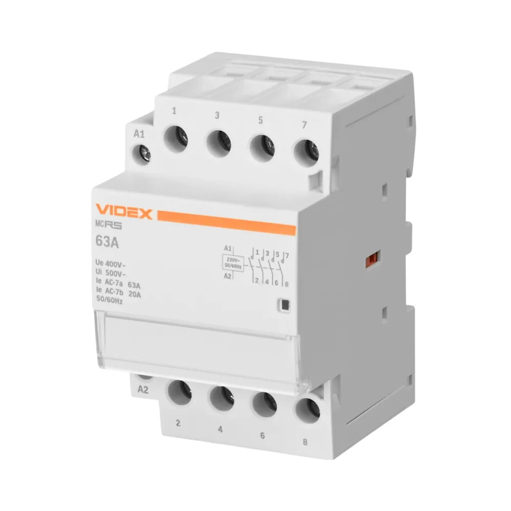 Модульный контактор VIDEX RESIST 4Р 63А 4НВ VF-RS-MC4O-63 