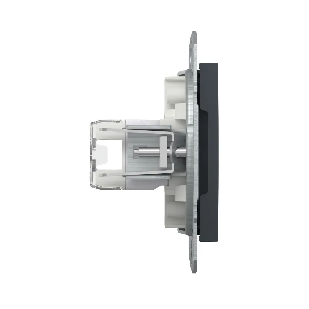 Розетка комп'ютерна Schneider Electric Asfora антрацит RJ-45 UTP 5E внутрішня EPH4300171