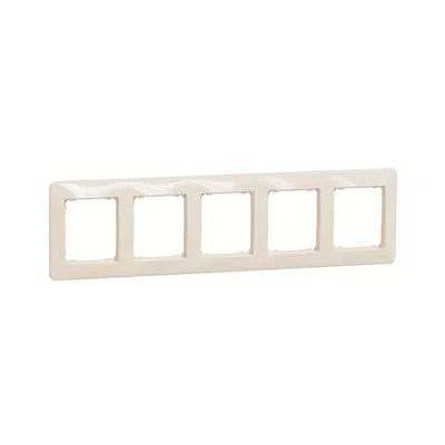 Рамка Schneider Sedna Design 5-ти кратна бежевий SDD312805