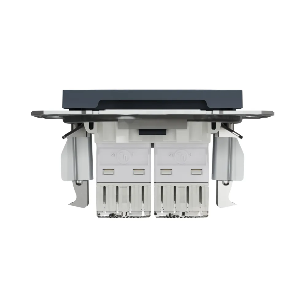 Розетка компьютерная Schneider Electric Asfora антрацит двойная RJ-45 внутренняя EPH4400171