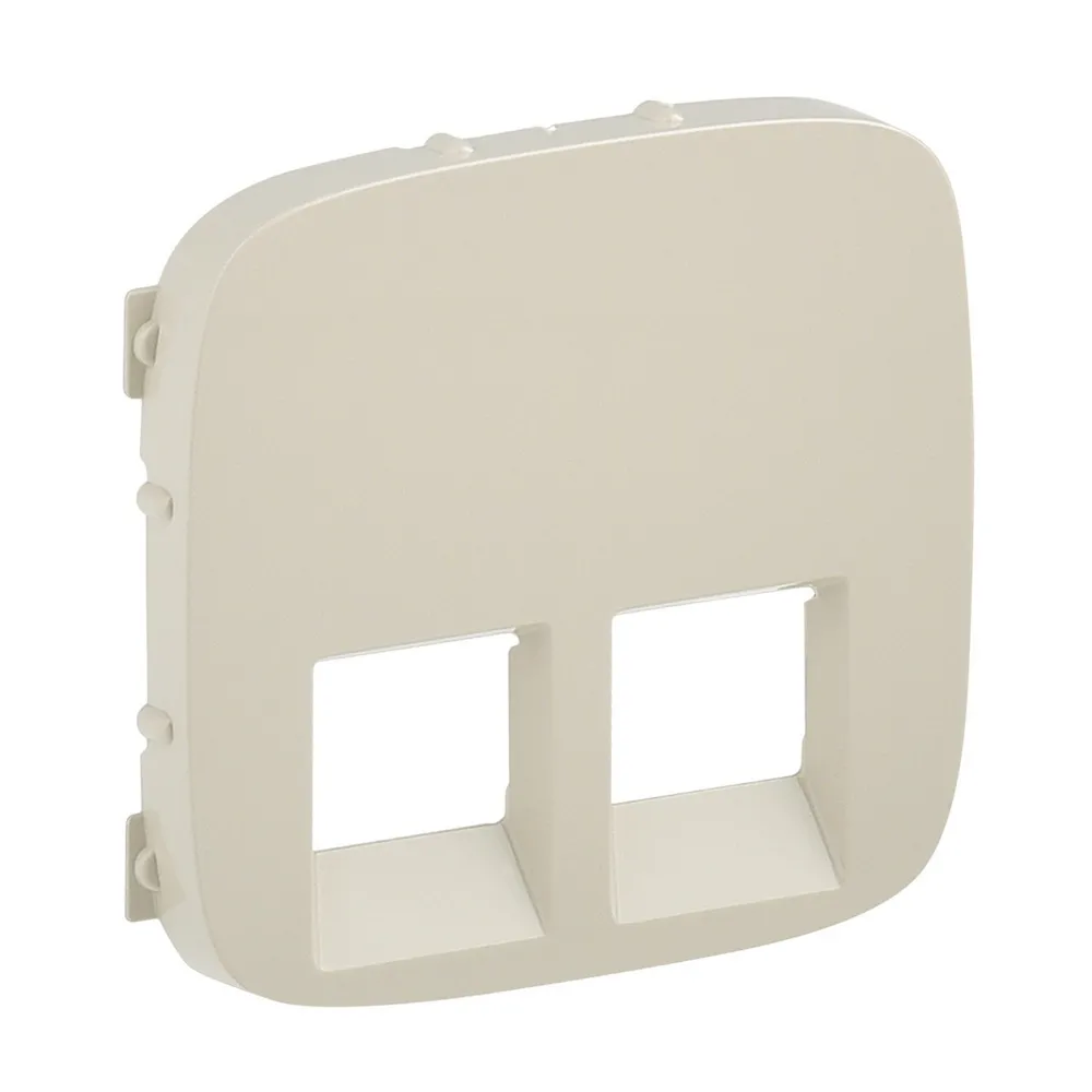 Накладная панель розетки RJ11+RJ45 Legrand Valena Allure слоновая кость 755426