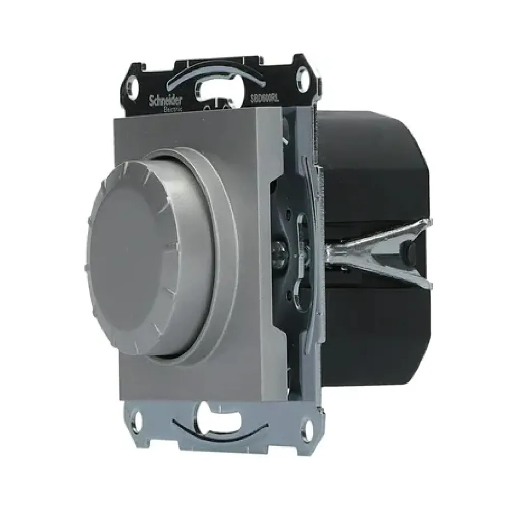 Світлорегулятор поворотний Schneider Electric Asfora алюміній внутрішній EPH6400161