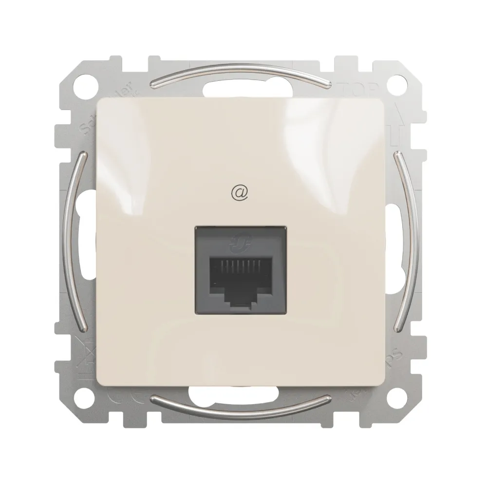 Розетка комп'ютерна Sedna Design Schneider Electric бежевий RJ45 кат. 5е UTP SDD112451
