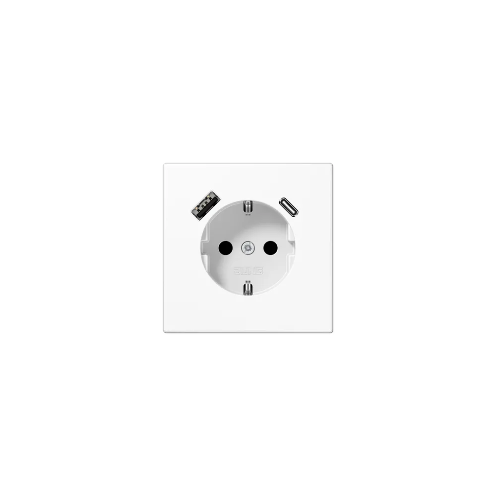 JUNG LSx-механізм Розетка SCHUKO® з USB-інтерфейсом білий LS1520-15CAWW