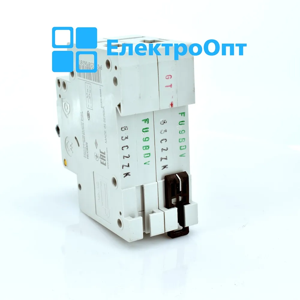 Автоматичний вимикач EATON 2p, 4,5кА HL-C63/2