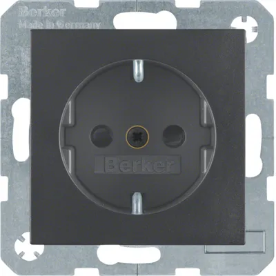 BERKER S.x/B.x механізм Розетка з з/к зах.контактів  16А/250В антрацит 47231606