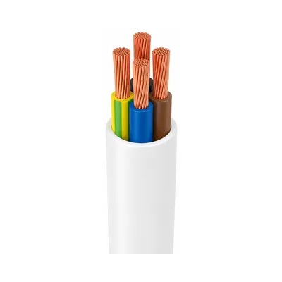 Провод ЗЗКМ белый ПВС 4х2,5(з)
