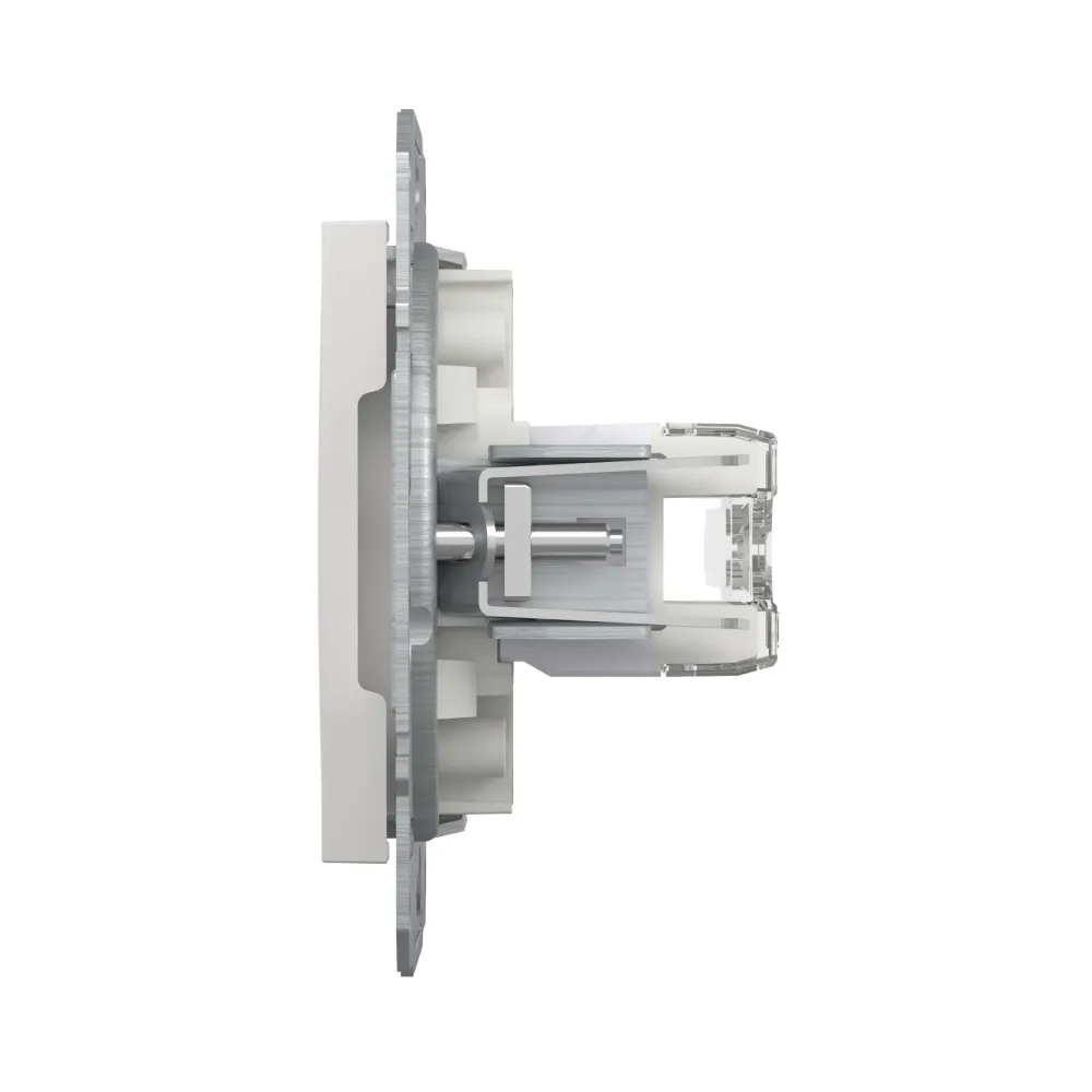 Розетка комп'ютерна Schneider Electric Asfora подвійна RJ45 UTP 6 білий без рамки EPH4870121