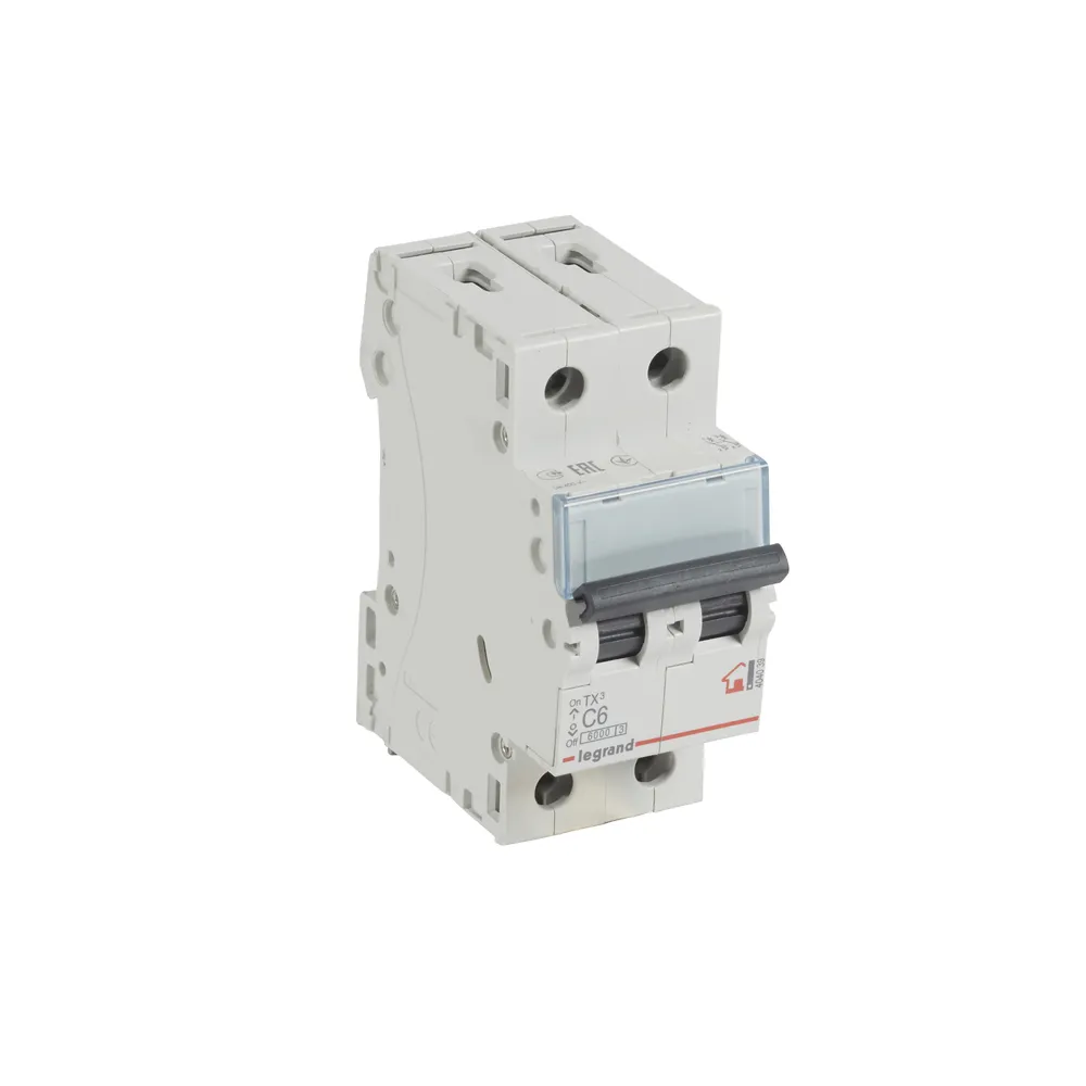 LEGRAND Автоматичний вимикач, 6kA, C 6А 2П 404039