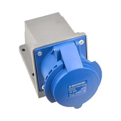 Розетка стаціонарна АСКО серії UCombi 3P 32A IP44 0080010142