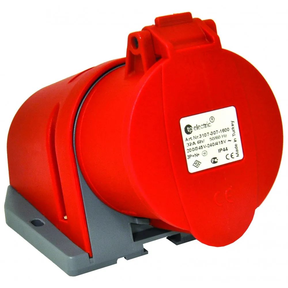 Розетка силовая настенная TP electric 32А/5 (3Р+N+РЕ) 62-68-02