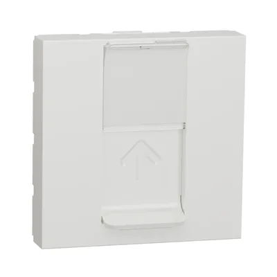 Розетка комп. RJ-45 внутр. кат.6 UTP 2 мод. UNICA NEW біла (C1) NU341518