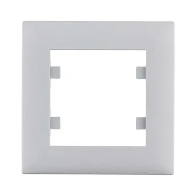 Рамка Hager Lumina Intens срібна 1 пост WL5512