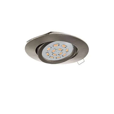 Світильник rec.spot GU10-LED 5W 3000K nickel-m. 31688 EGLO
