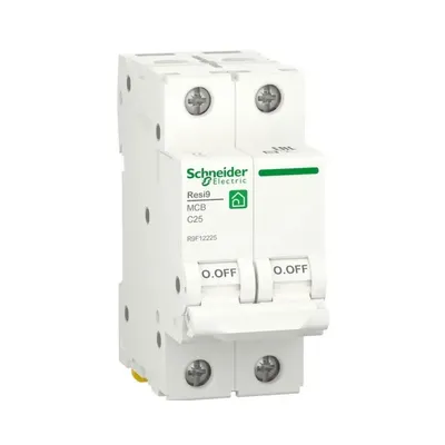 Автоматичний вимикач Schneider Electric RESI9 2р 25A C R9F12225