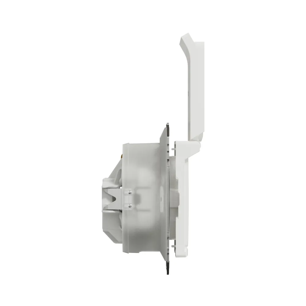 Розетка Schneider Sedna Design 1-а З/К внутр. зі шторками та кришкою IP44 білий SDD211023