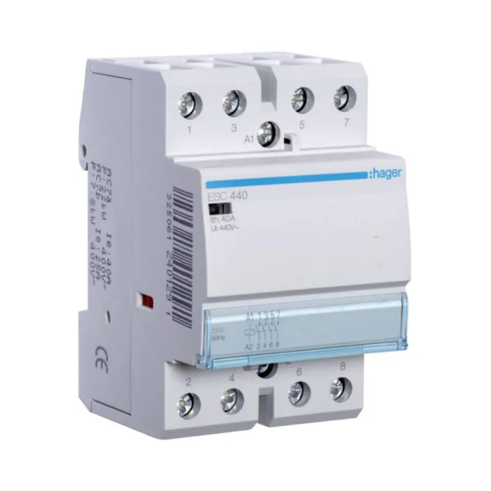 Контактор Hager 40A 4НВ 230В ESC440