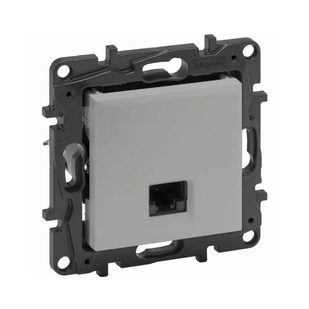 Розетка комп'ютерна Legrand Niloe Step RJ45 CAT5e UTP алюміній 863367