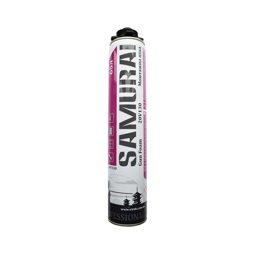 Пістолет піна пістолетна SAMURAI Premium Gun Foam 65 805ml 930г 20V130