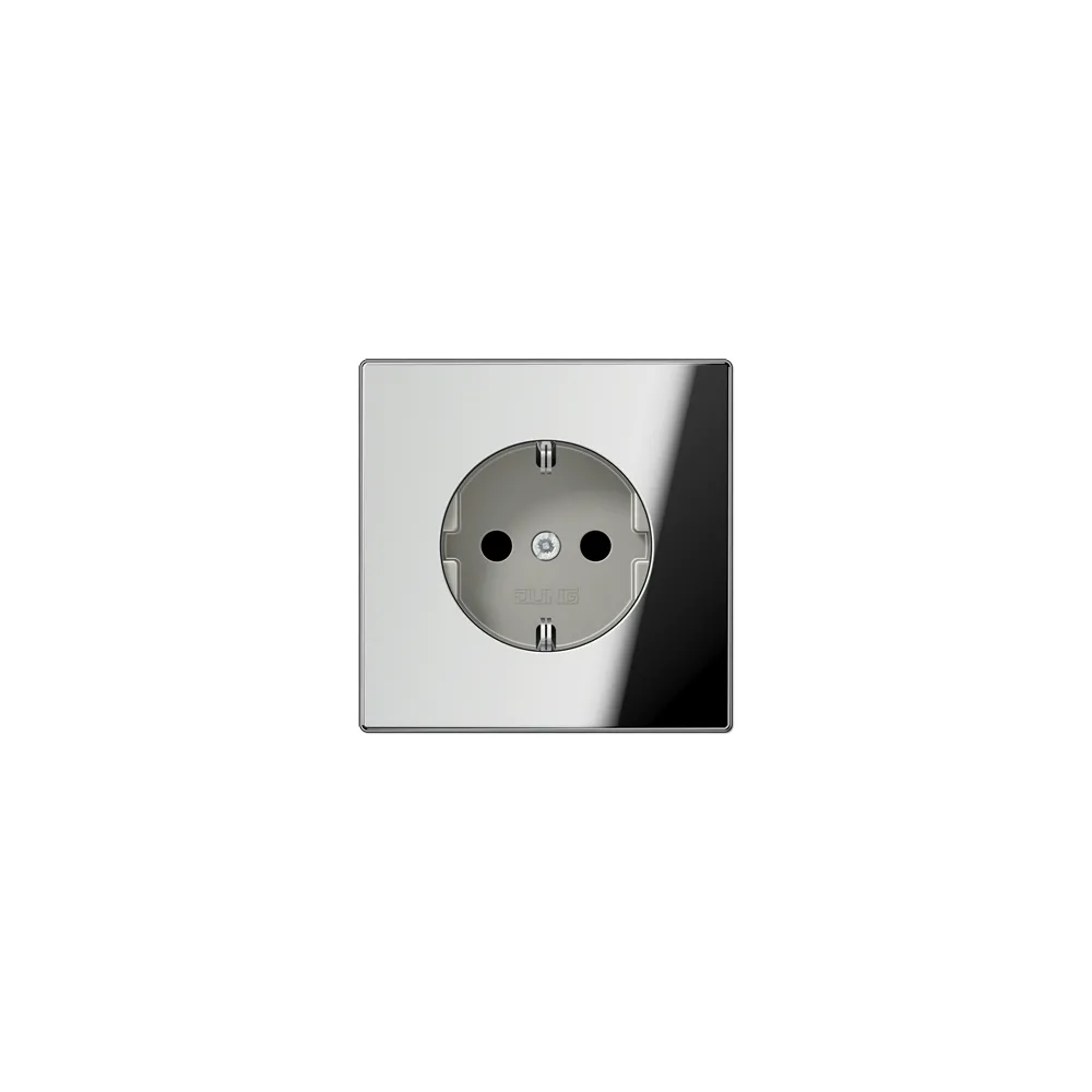 JUNG LSx-механізм SCHUKO-розетка KI Хром GCR1520KI