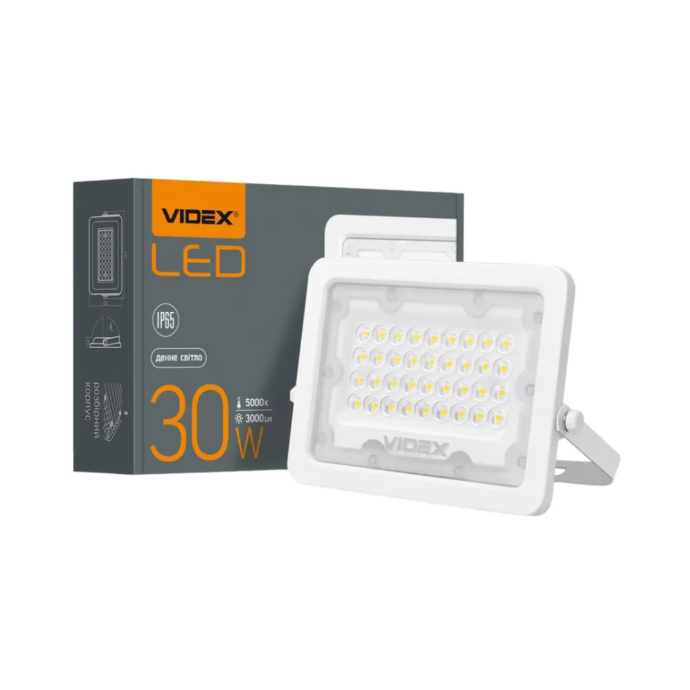 LED прожектор VIDEX F2e 30W 5000K VL-F2e-305W