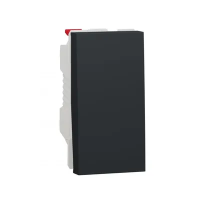 Вимикач Schneider Electric Unica New антрацит одноклавішний 1-модульний внутрішній NU310154