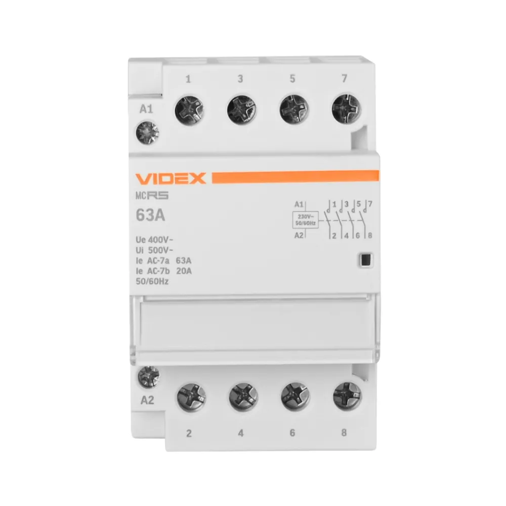 Модульный контактор VIDEX RESIST 4Р 63А 4НВ VF-RS-MC4O-63 