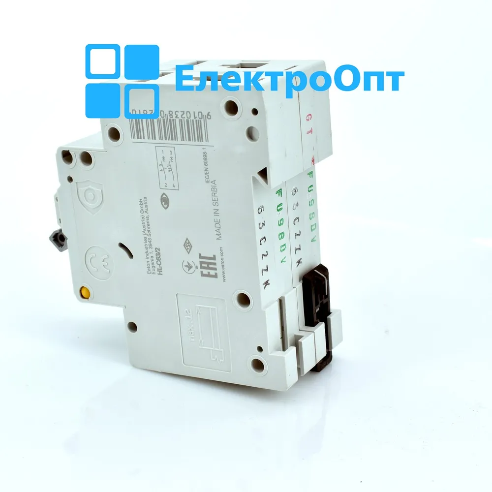 Автоматичний вимикач EATON 2p, 4,5кА HL-C63/2