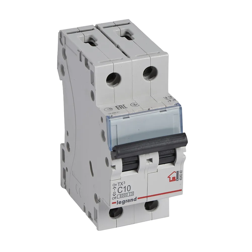 LEGRAND Автоматичний вимикач, 6kA, C 10А 2П 404040