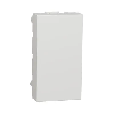 Заглушка Schneider Electric Unica New біла 1-модульна NU986518