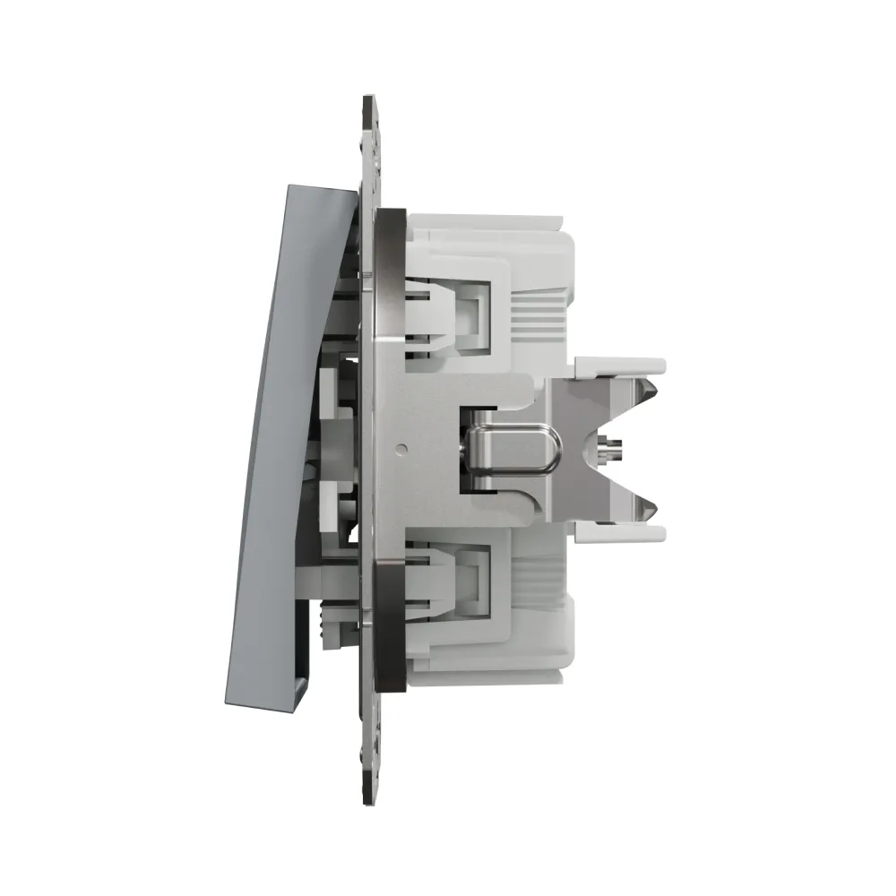 Кнопочный выключатель Schneider Electric Asfora сталь самозажимной EPH0700162
