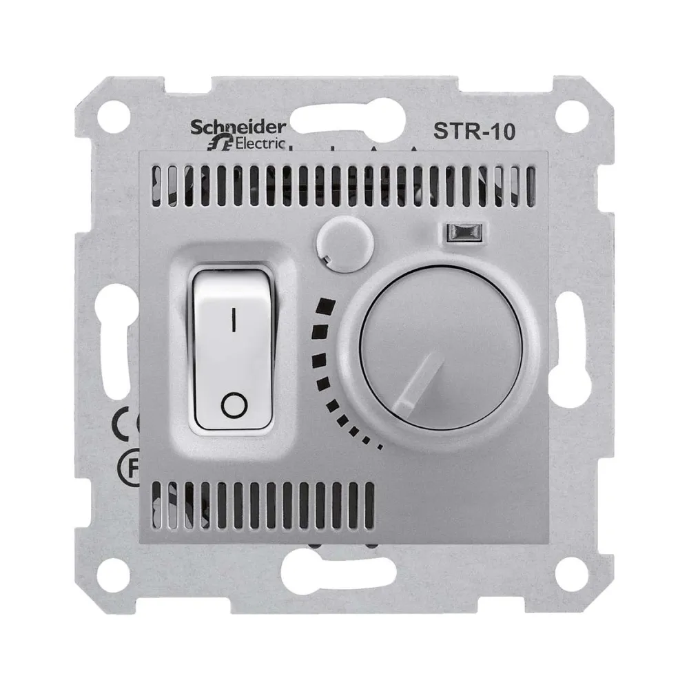 Термостат для теплої підлоги алюміній Sedna Schneider Electric SDN6000360